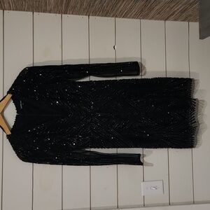 Black cocktail dress